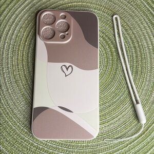 Stylish Brown and Cream Phone Case